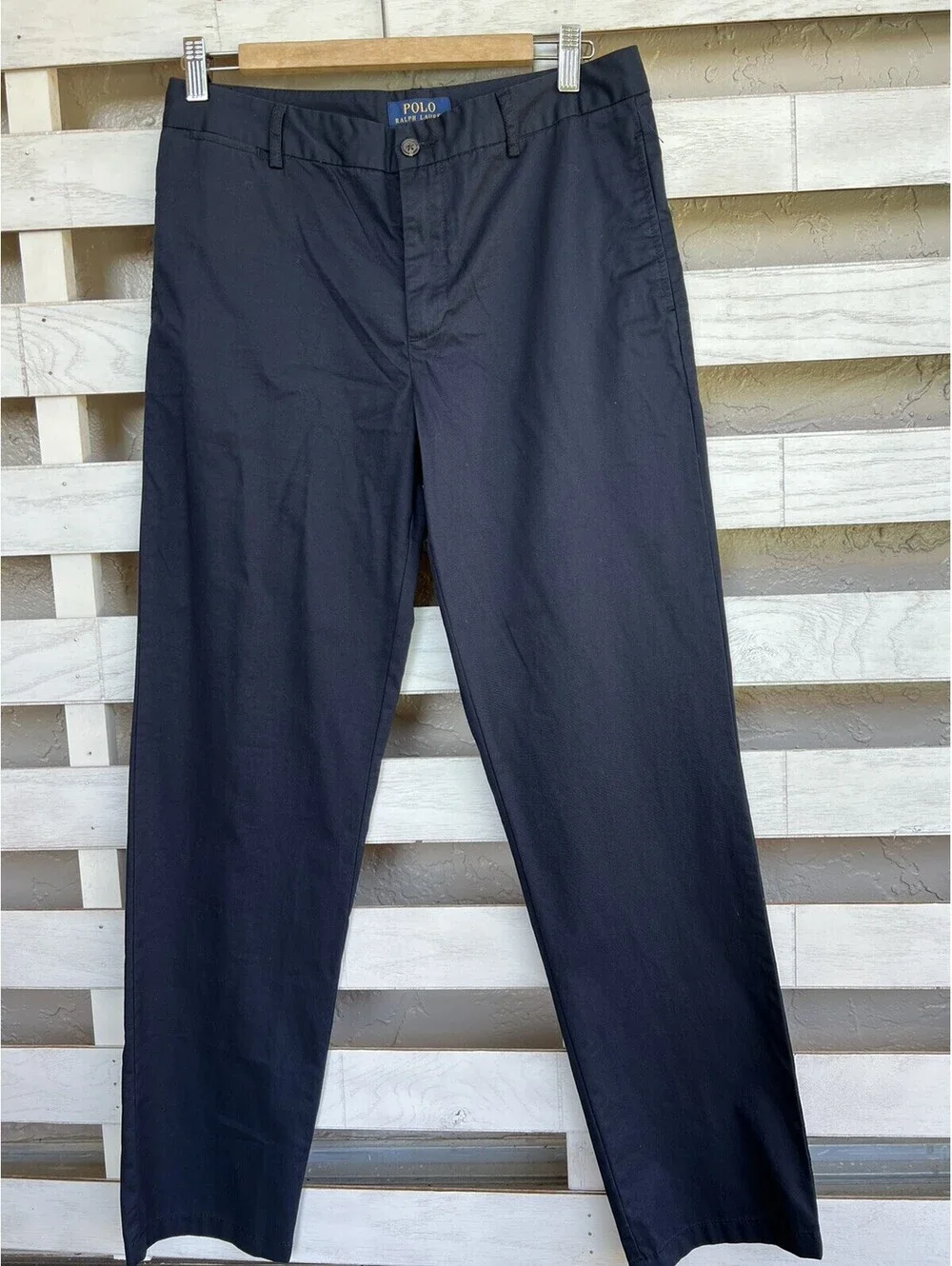 Polo Ralph Lauren Chino Style Pants Youth Boys Size 32 Cotton Navy Blue